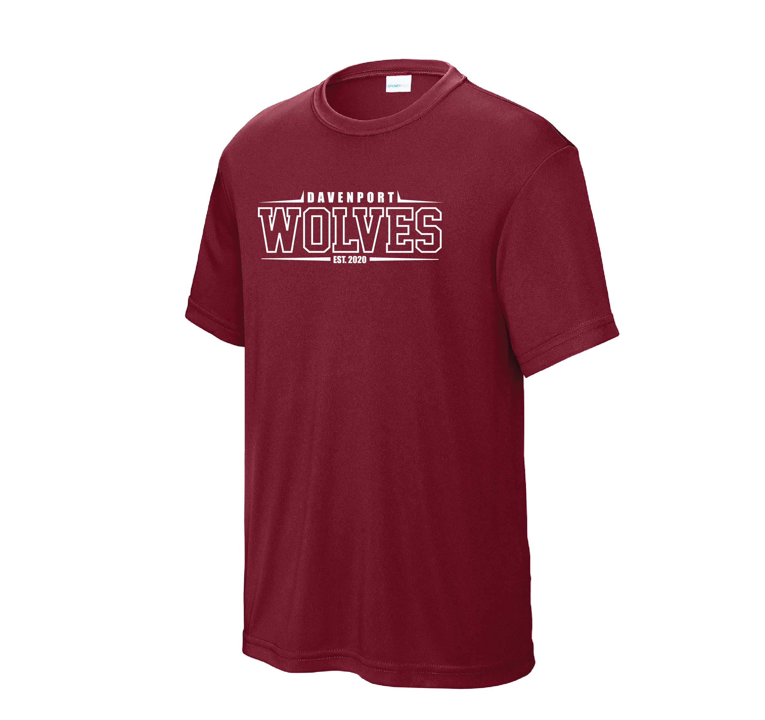 Youth Wolves Pointy Line Performance Tee