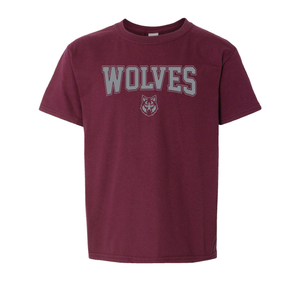 Youth Wolves Arched Tee