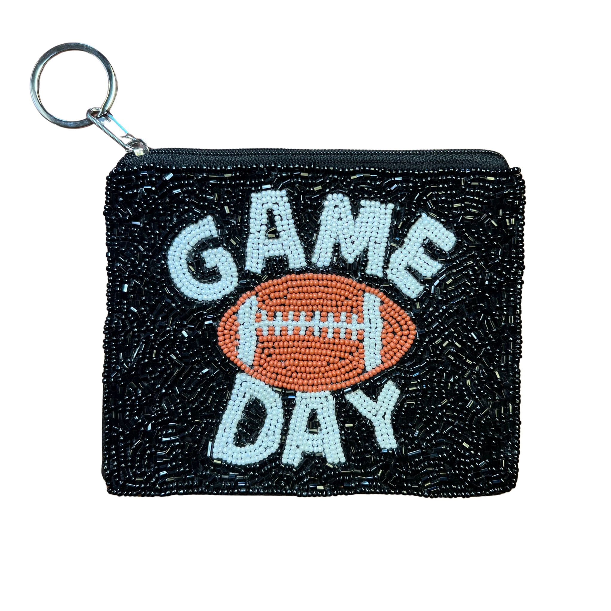 Football Game Day Pouch with Key Ring
