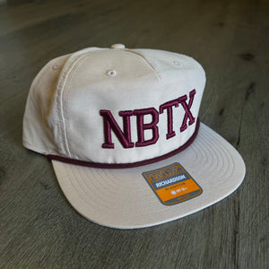 NBTX Puff Pale Peach Rope Hat