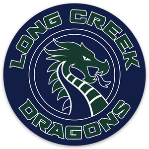 Long Creek Dragons Circle Sticker