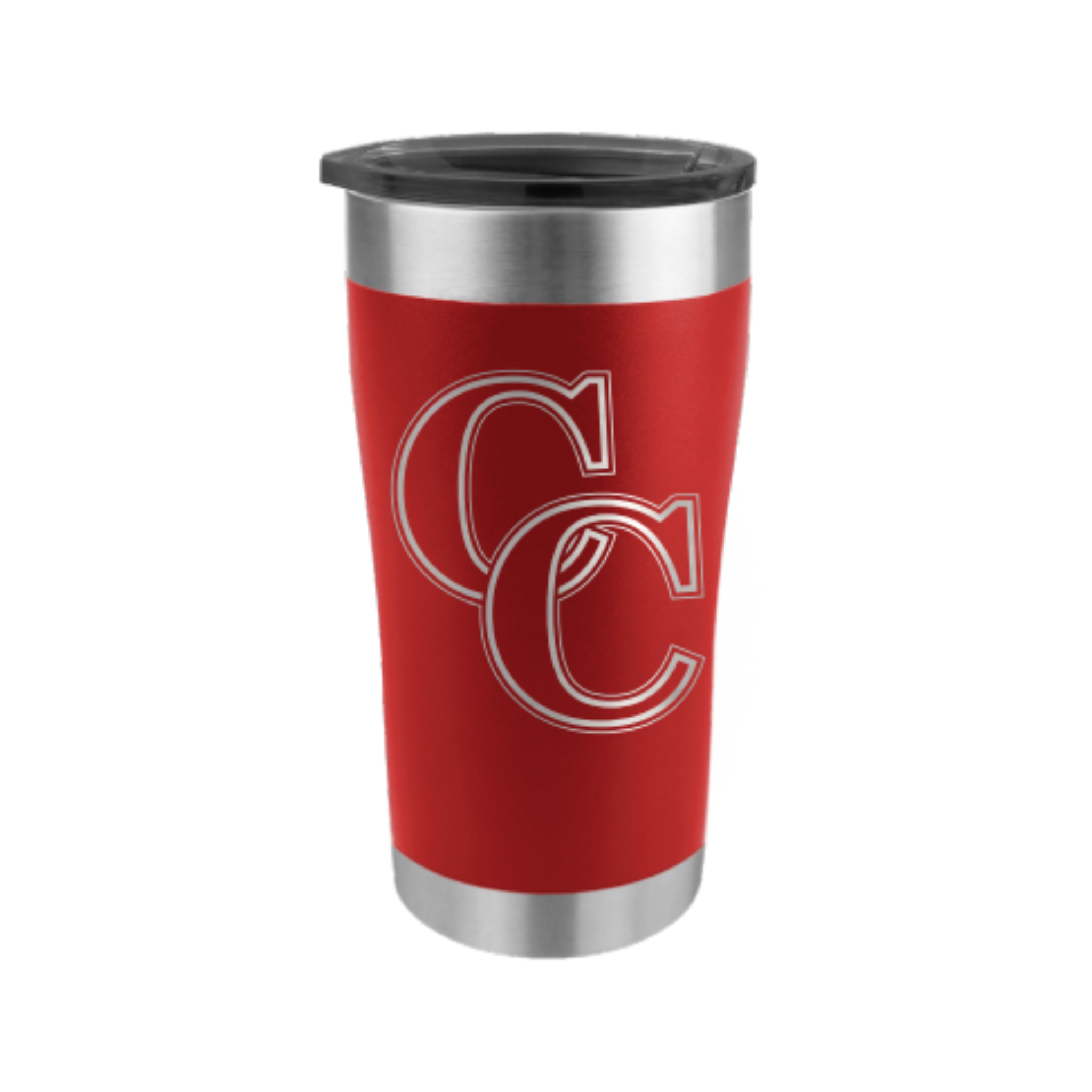 Red CC Logo Tumbler