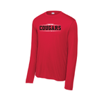 Load image into Gallery viewer, Cougars Pointy Stripe Long Sleeve Performance

