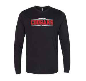 Cougars Pointy Lines Sueded Long Sleeve