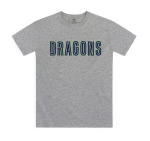 Youth Dragons Double Lined Letters Tee