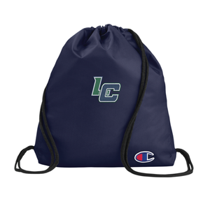 LC Navy Drawstring Bag