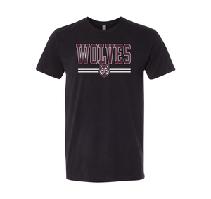 Wolves Lined Sueded Tee