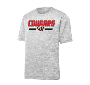 Cougars Silver Electric Performance Tee
