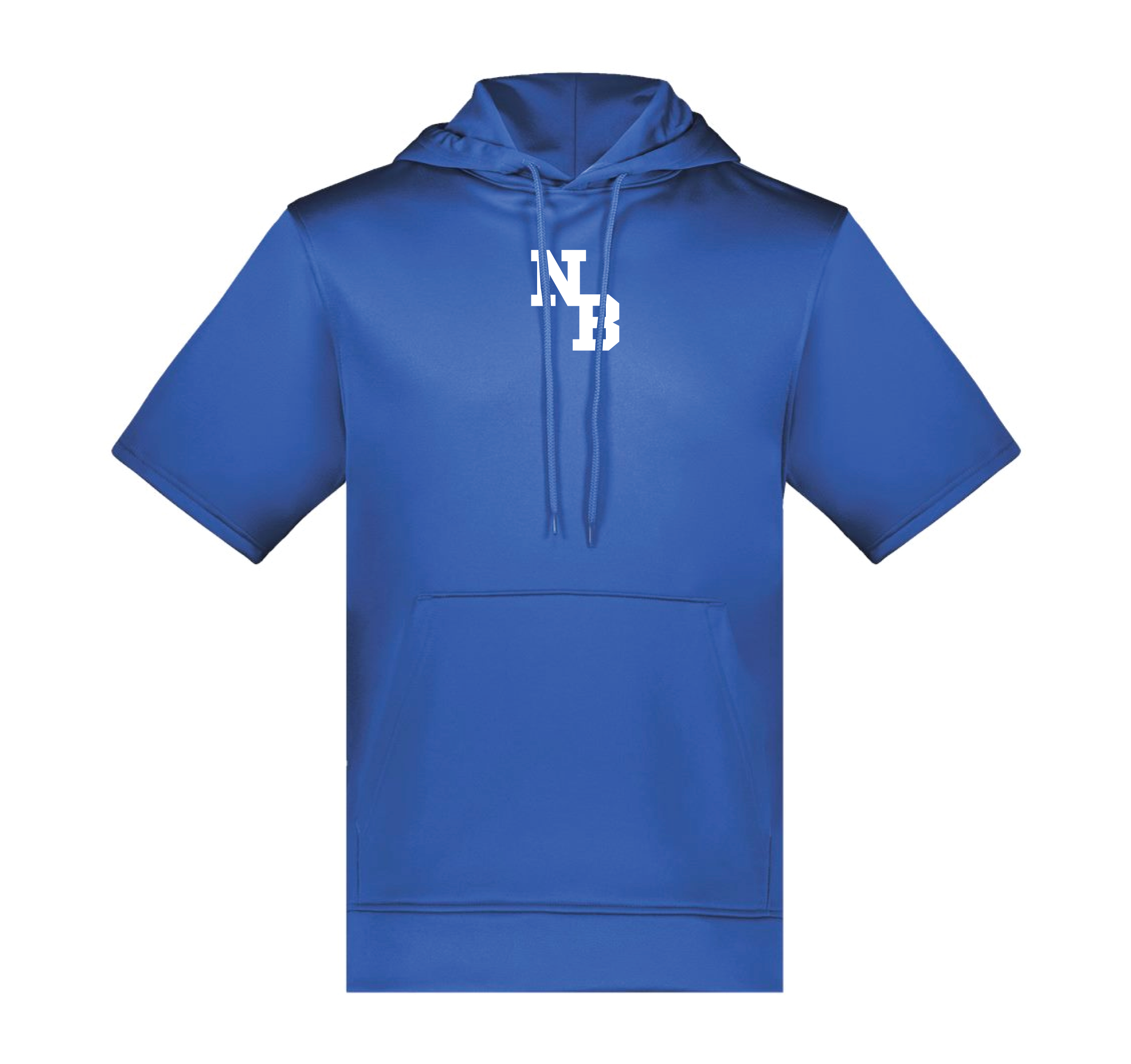 Short Sleeve Fleece Hooded Pullover