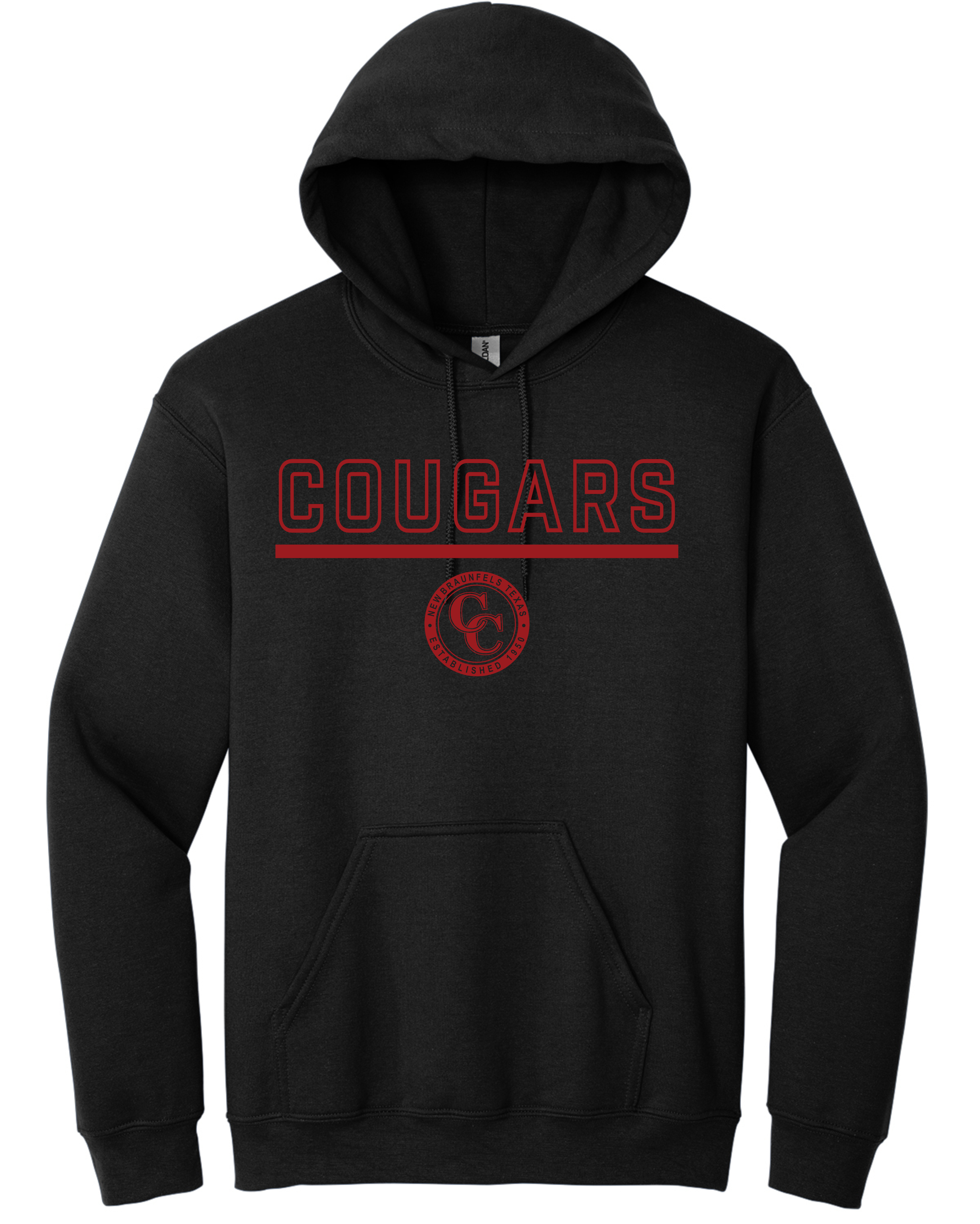 Cougars Black Hoodie