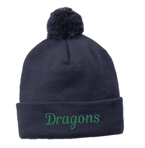 Dragons Solid Pom Pom Beanie