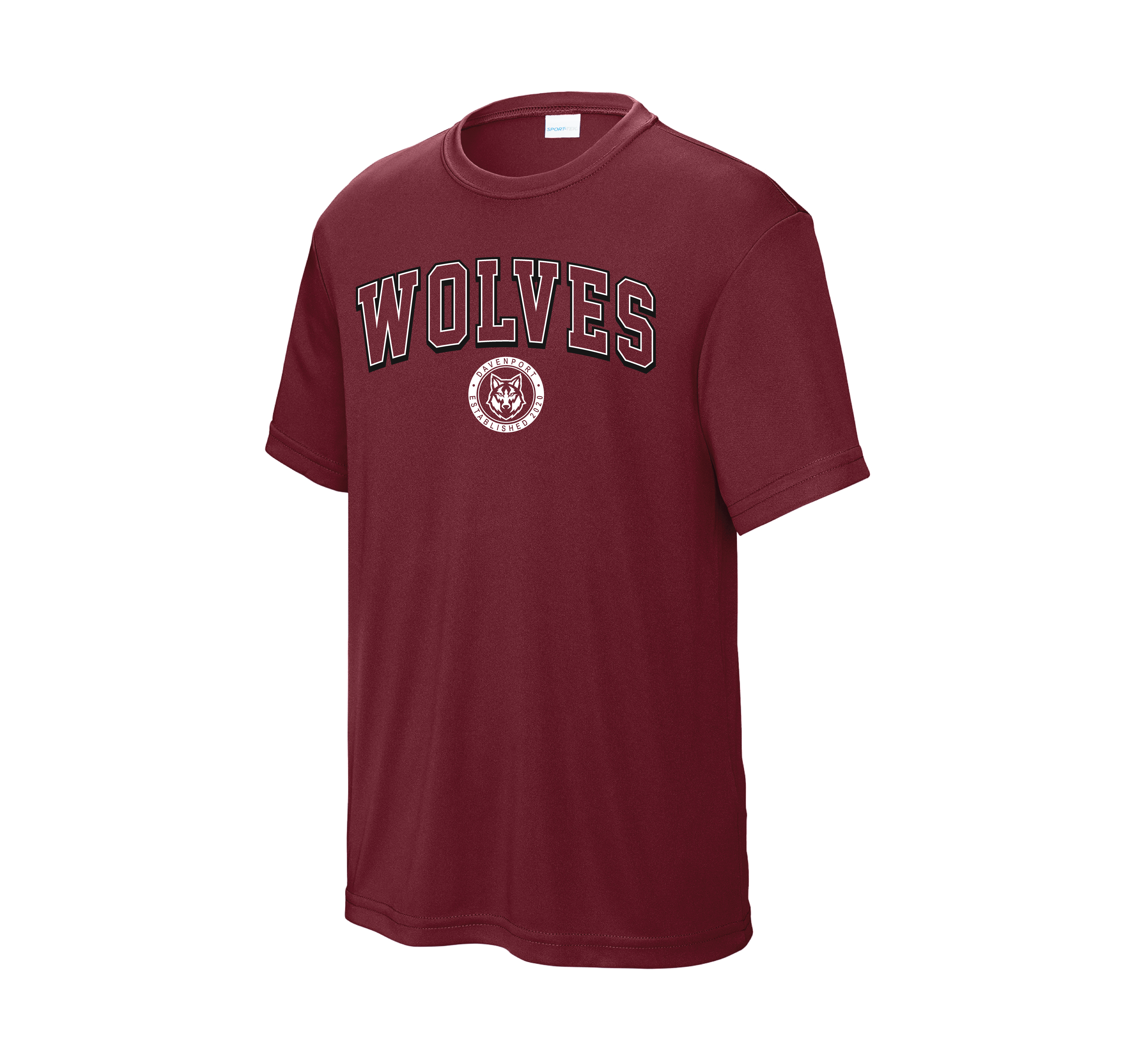 Youth Wolves Heathered Performance Tee