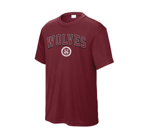 Youth Wolves Heathered Performance Tee