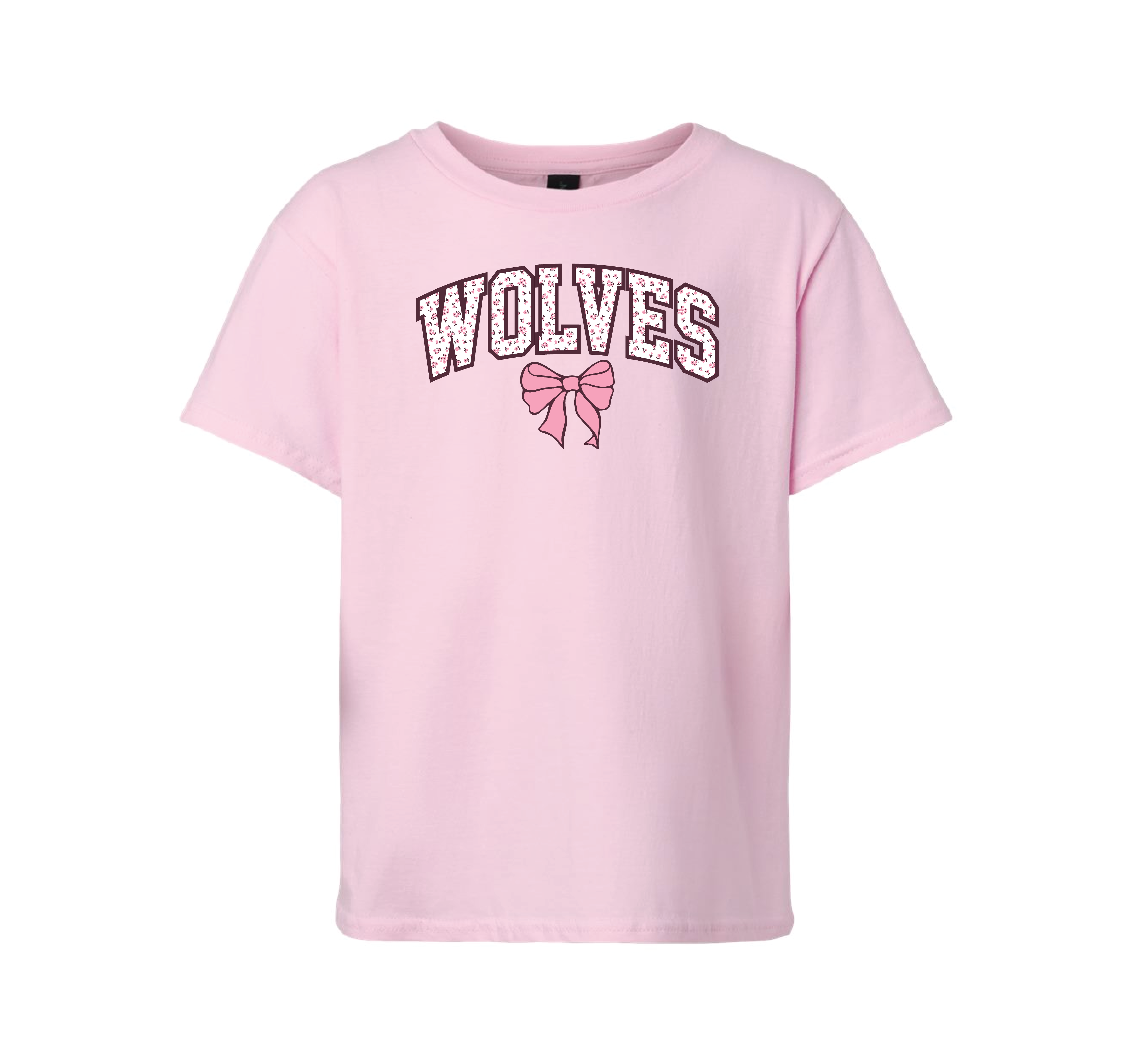 Youth Wolves Bow Tee