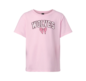 Youth Wolves Bow Tee