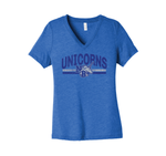 Load image into Gallery viewer, Unicorns Ladies V-Neck Tee
