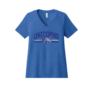 Unicorns Ladies V-Neck Tee