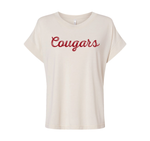 Load image into Gallery viewer, Cougars Ladies Relaxed Tee
