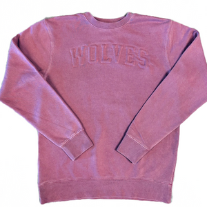 Wolves Embossed Sweatshirt