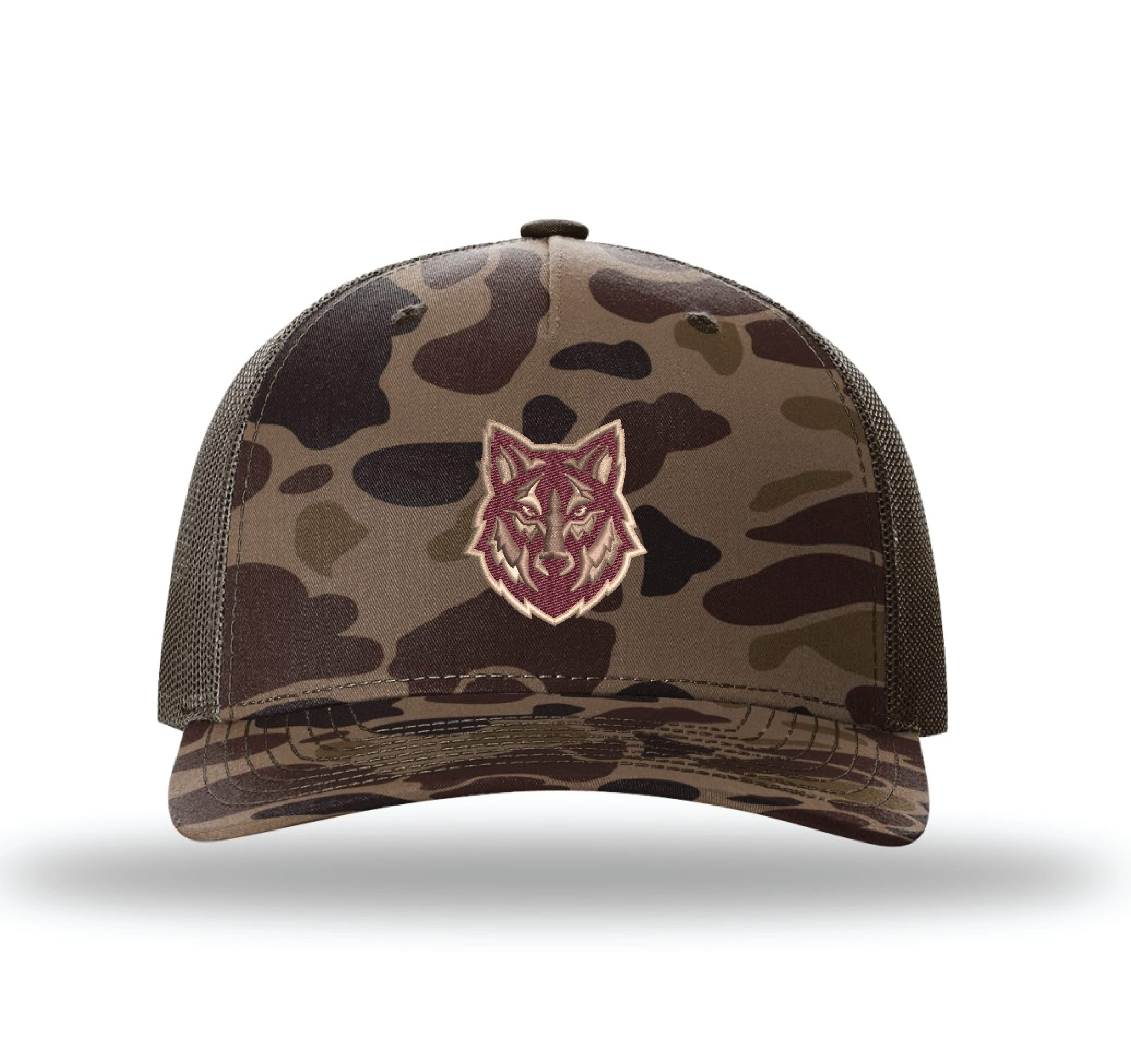 Wolves Puff Bark Duck Camo R112 Hat