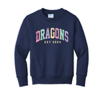 Load image into Gallery viewer, Youth Dragons Colorful  Collegiate Crew
