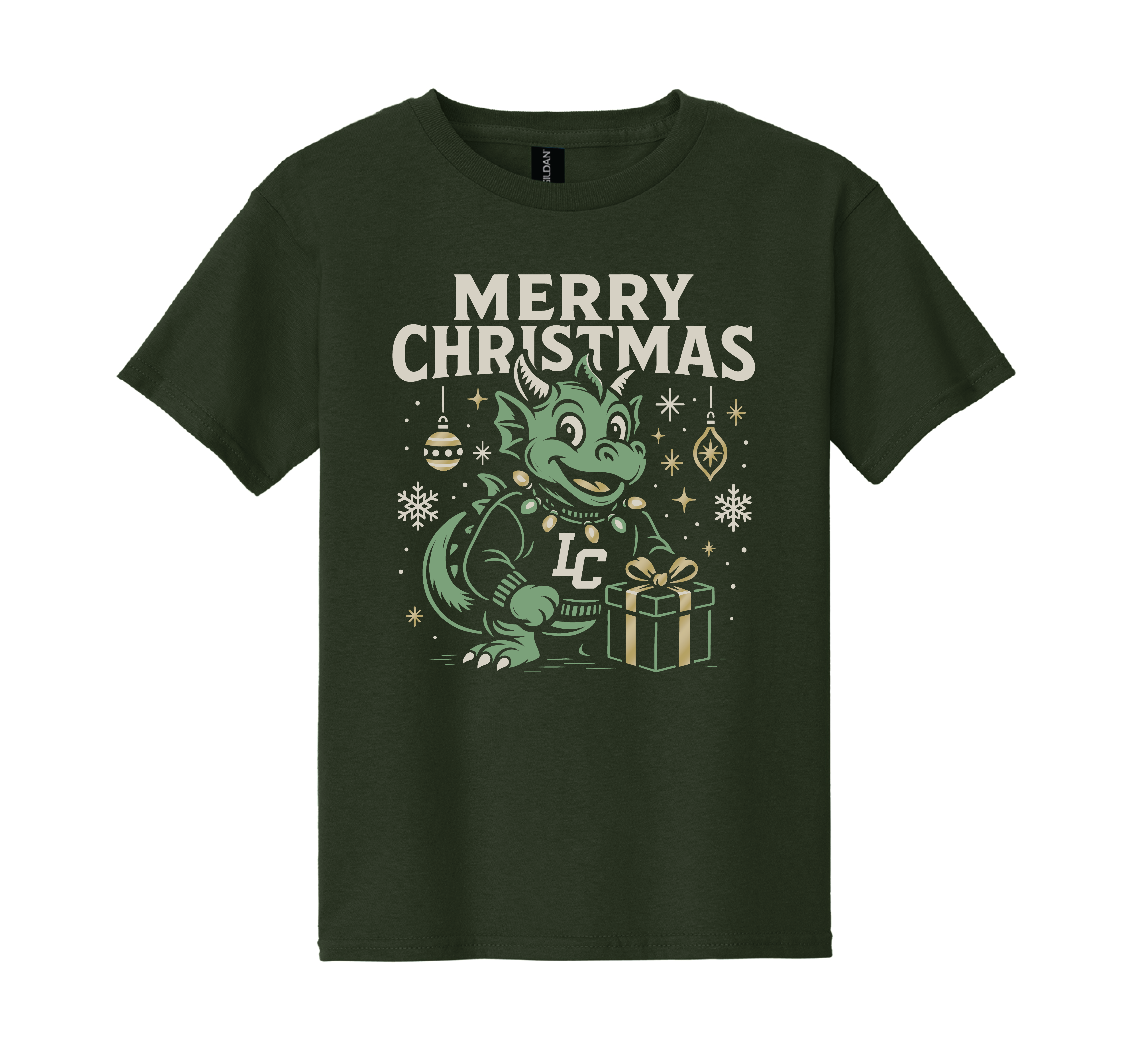 Youth Dragon Christmas Tee '25