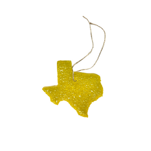 Yellow Texas Car Freshie