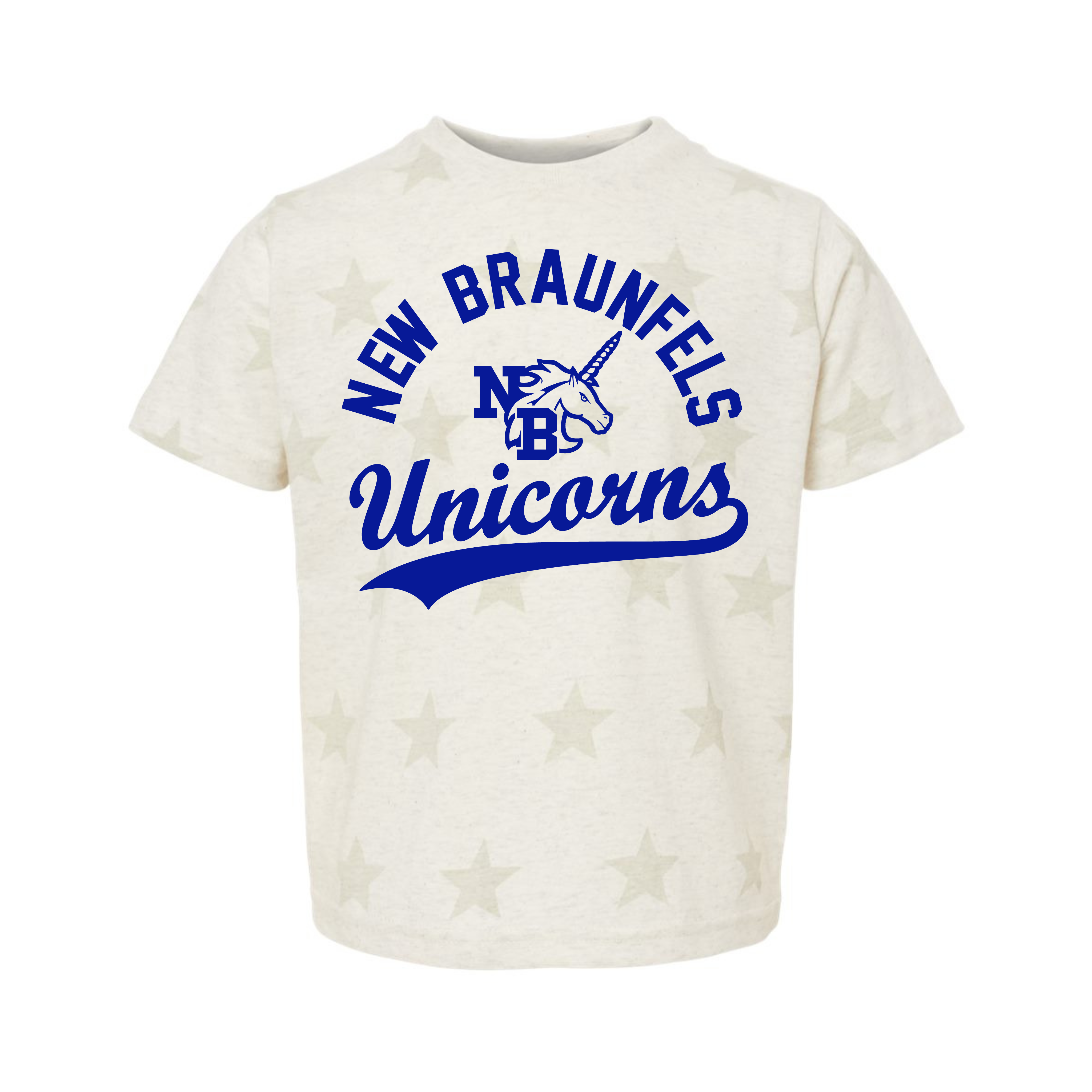 Unicorns Swoosh Over the Stars Toddler Tee