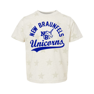 Unicorns Swoosh Over the Stars Toddler Tee