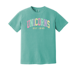 Load image into Gallery viewer, Youth Unicorns Colorful Collegiate Tee
