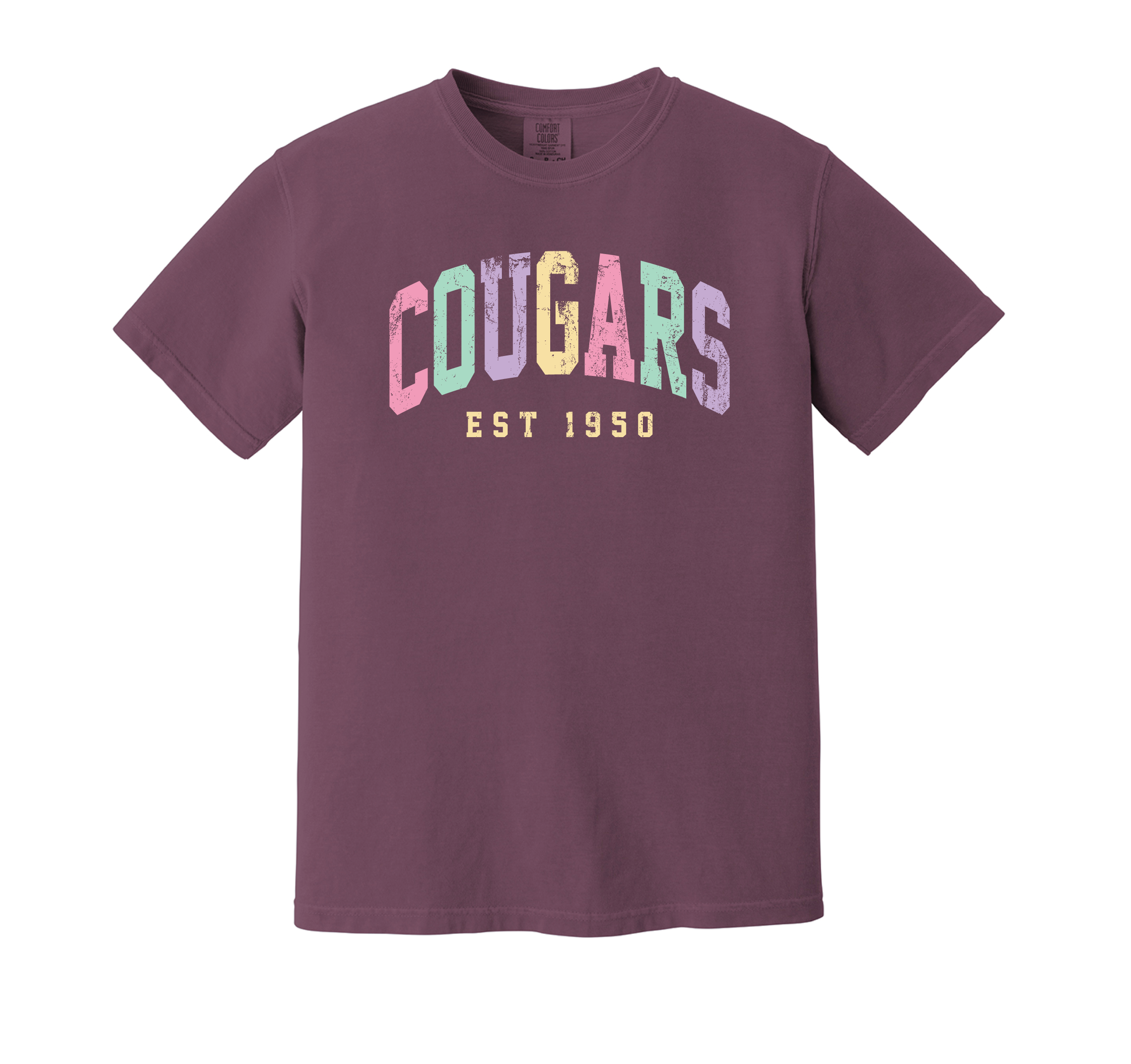 Cougars Colorful Collegiate Tees