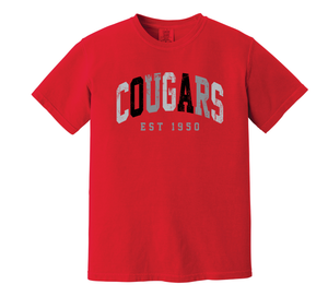 Cougars Red Colorful Collegiate Tee