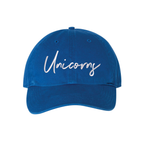 Load image into Gallery viewer, Unicorns Script Dad Hat
