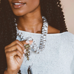 Load image into Gallery viewer, Andi Brown Checkered Lanyard
