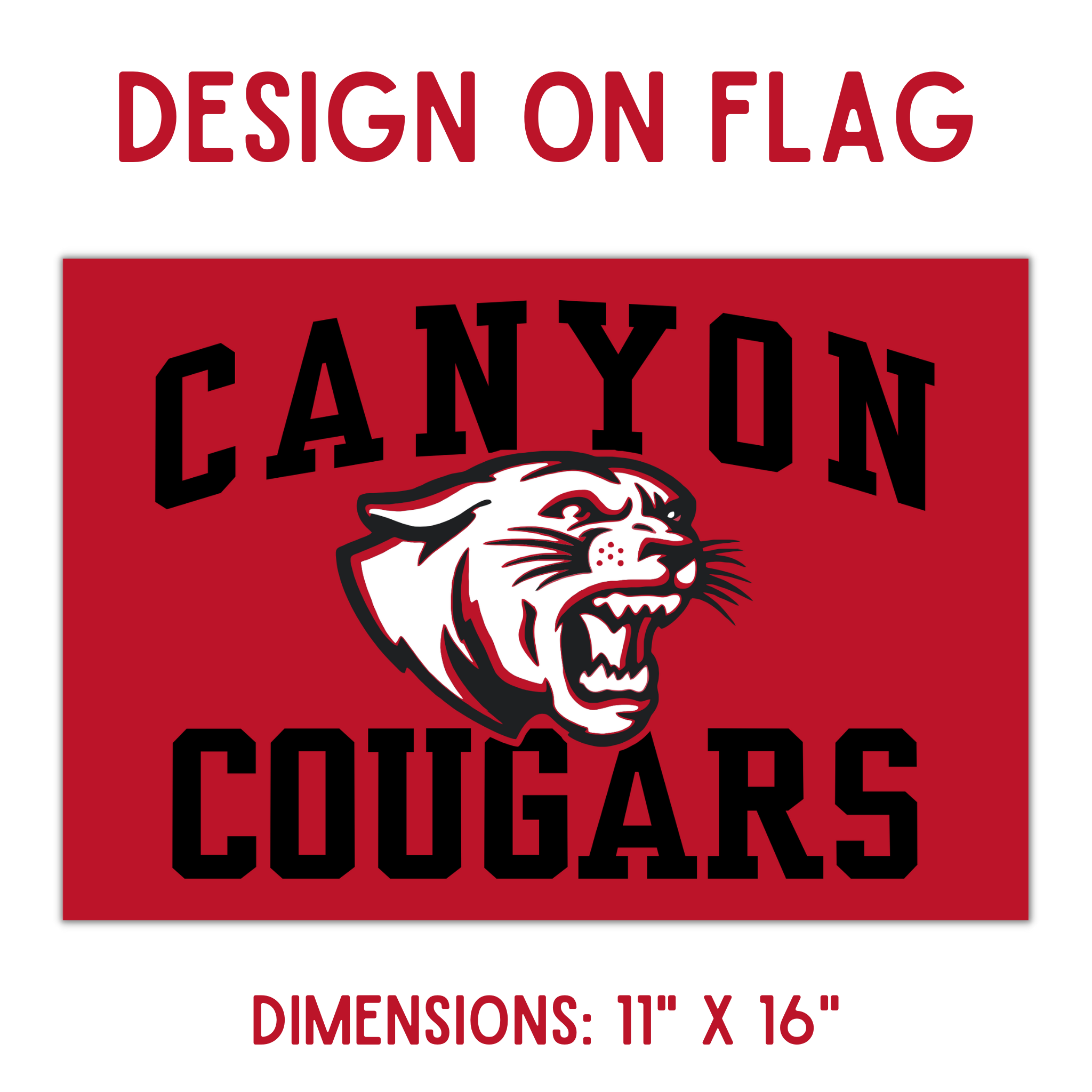 Canyon Car Flag with Pole