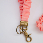 Load image into Gallery viewer, Andi Coral Gingham Lanyard
