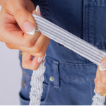 Load image into Gallery viewer, Andi Gray Striped Lanyard
