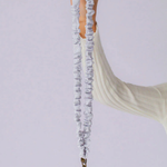 Load image into Gallery viewer, Andi Gray Striped Lanyard
