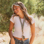 Load image into Gallery viewer, Andi Green Floral Lanyard
