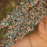 Load image into Gallery viewer, Andi Green Floral Lanyard
