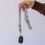 Load image into Gallery viewer, Andi x Rad Rev Grey Checkered Lanyard
