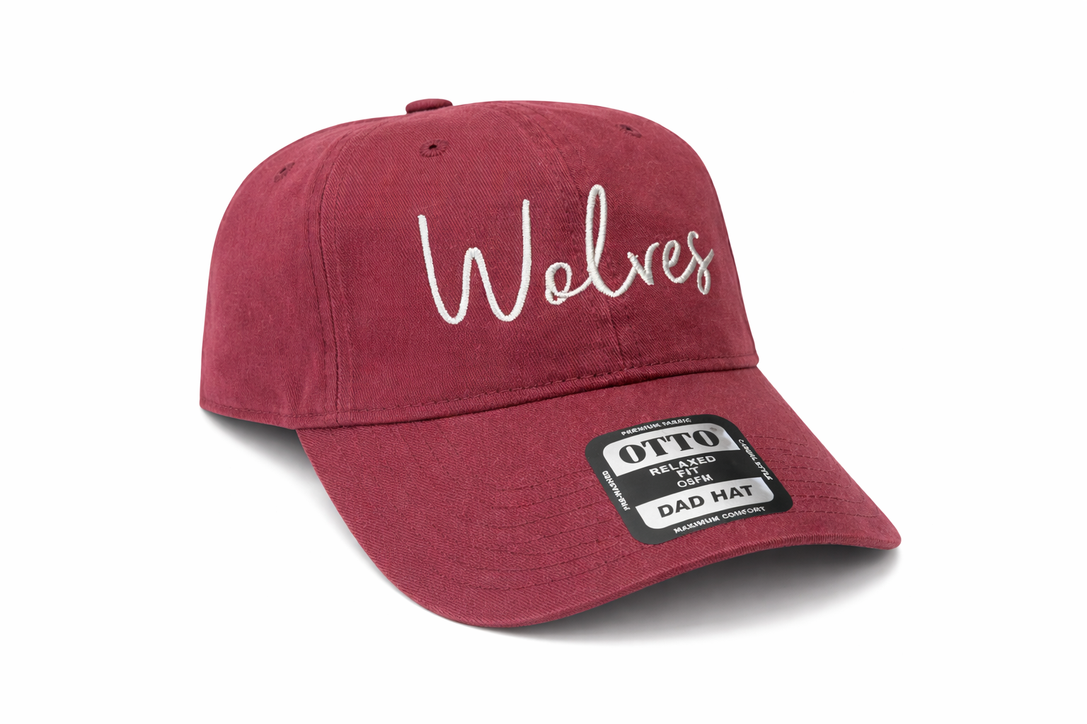 Dad Script Hat Wolves Script Dad Hat – Redding Company