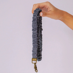 Load image into Gallery viewer, Andi Inky Black Gingham Lanyard
