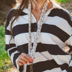 Load image into Gallery viewer, Andi Navy Floral Lanyard

