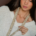 Load image into Gallery viewer, Andi Beige Floral Lanyard
