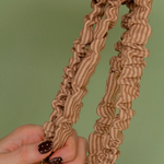 Load image into Gallery viewer, Andi Coffee Striped Lanyard
