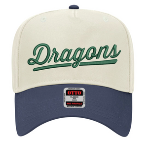Dragons Script Otto Natural/Navy Hat