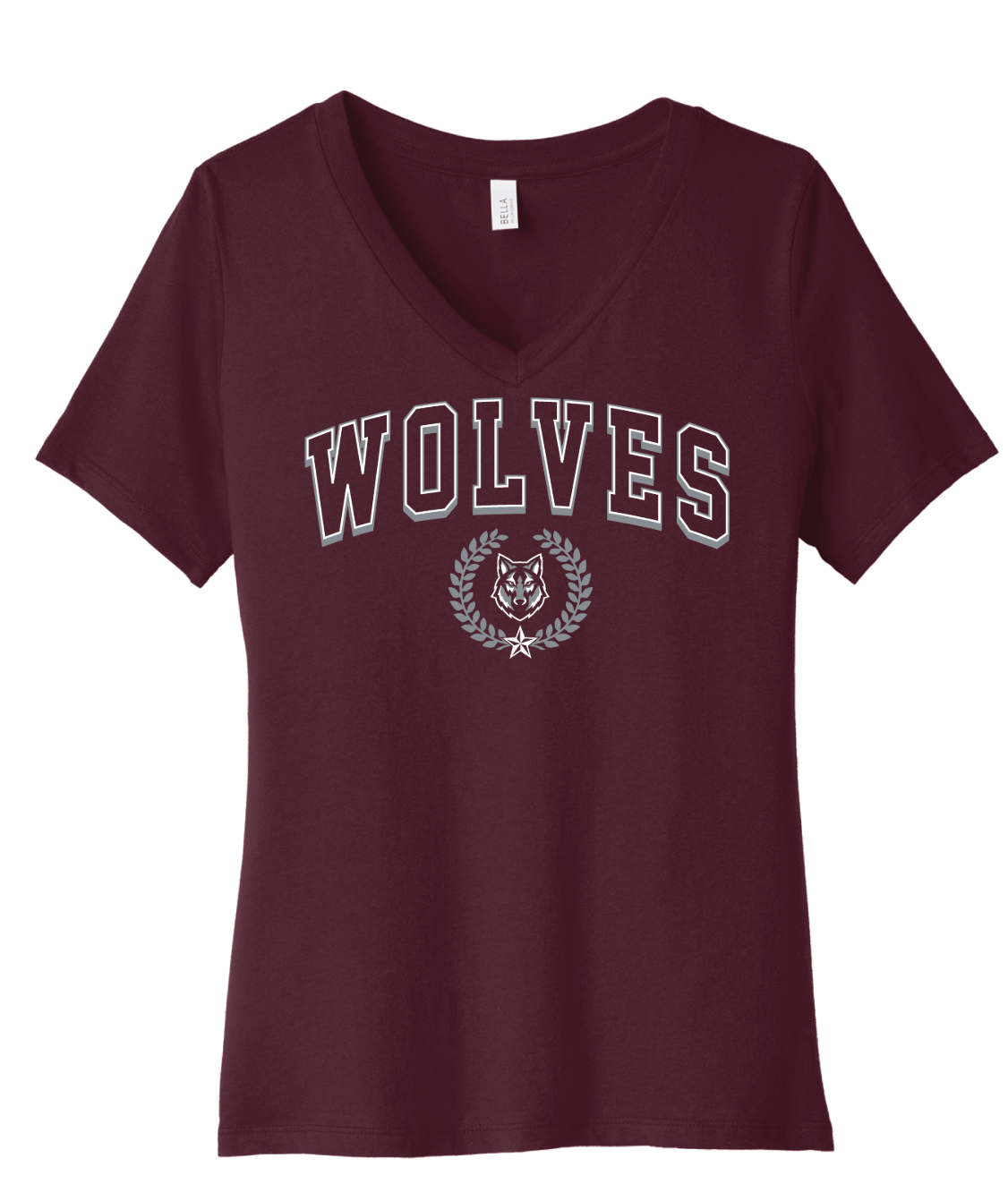 Wolves Ladies V-Neck Tee