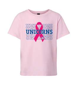 Youth Pink Out 2025 Unicorns Tee