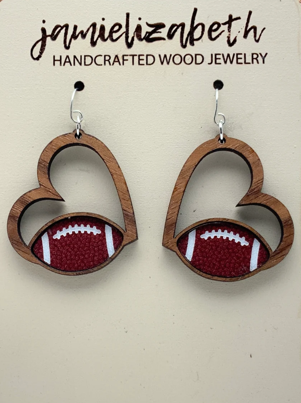 Wood Gameday Earrings